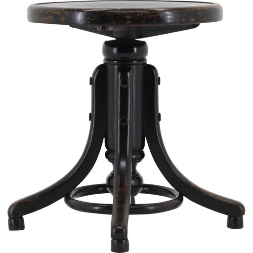 Vintage Fischel adjustable stool, Czechoslovakia 1930s