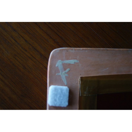 Image 1 of Vintage ceramic mirror by Isabelle Ferlay