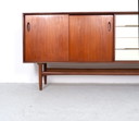 Buffet design en teck danois du Mid Century avec tiroirs