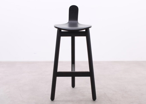 DUM Office Beech bar stool black