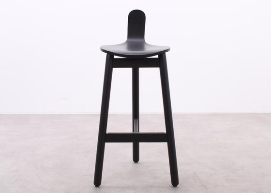 Image 1 of DUM Office Beech bar stool black