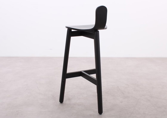 Image 1 of DUM Office Beech bar stool black