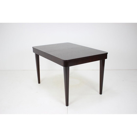 Image 1 of Vintage oak and walnut table by Jindřich Halabala, Czechoslovakia 1960