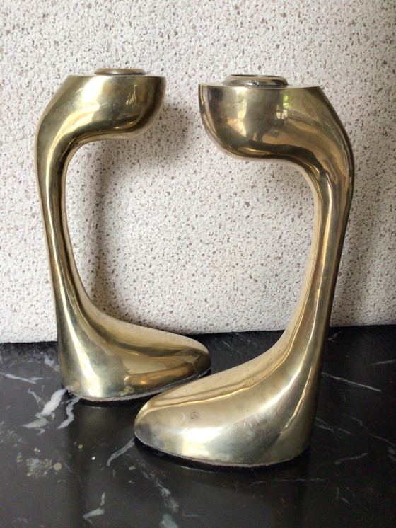 Image 1 of Candelieri in ottone vintage