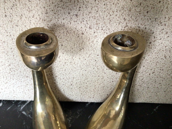 Image 1 of Candelieri in ottone vintage