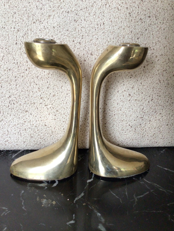 Image 1 of Candelieri in ottone vintage