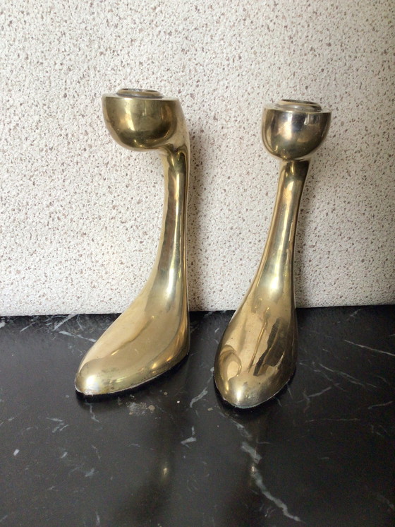 Image 1 of Candelieri in ottone vintage