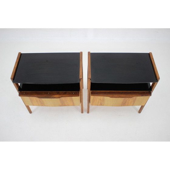 Image 1 of Pair of vintage night stands, Czechoslovakia 1960s