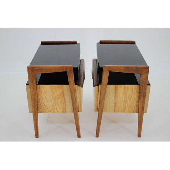 Image 1 of Pair of vintage night stands, Czechoslovakia 1960s
