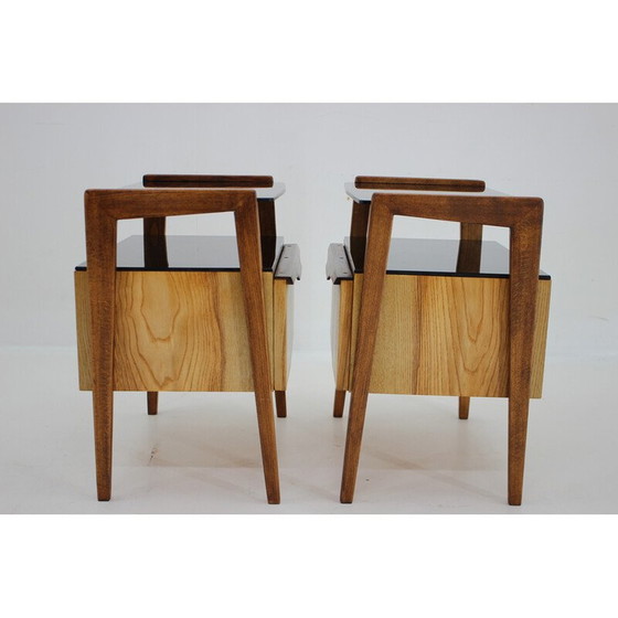 Image 1 of Pair of vintage night stands, Czechoslovakia 1960s