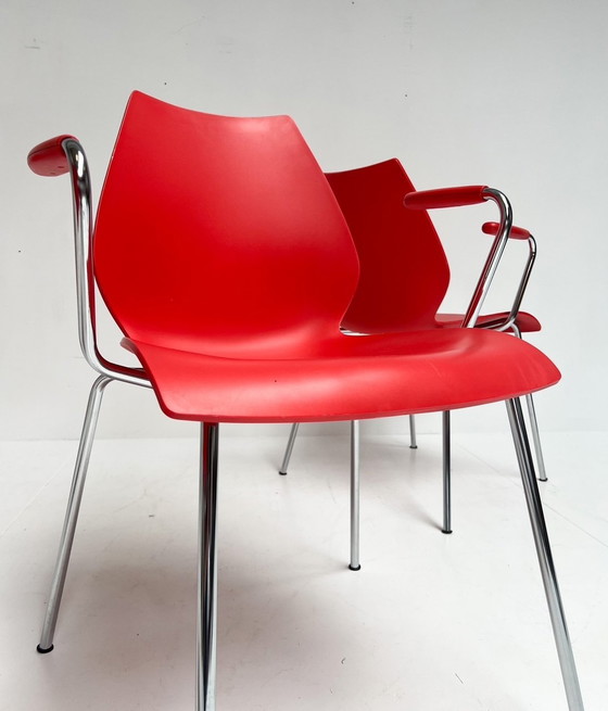 Image 1 of Set Of 4 Maui Kartell Chairs By Vico Magistretti, 1980'S