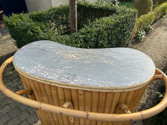 Image 1 of Tiki outdoor bar + 3 bar stools