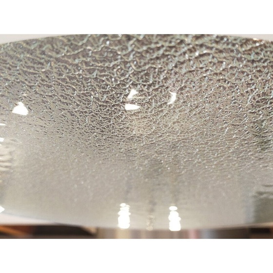 Image 1 of Vintage glass and aluminum ceiling lamp, 1960s