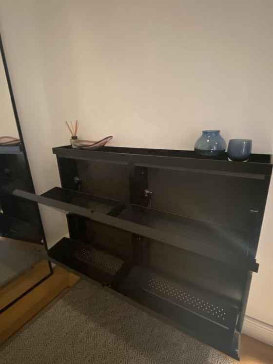 Image 1 of Schönbuch Wall-mounted black shoe cabinet