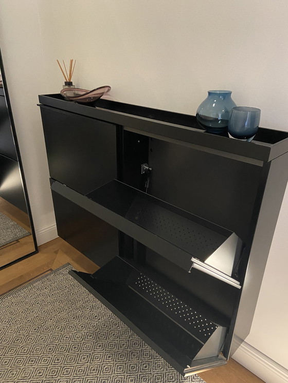 Image 1 of Schönbuch Wall-mounted black shoe cabinet