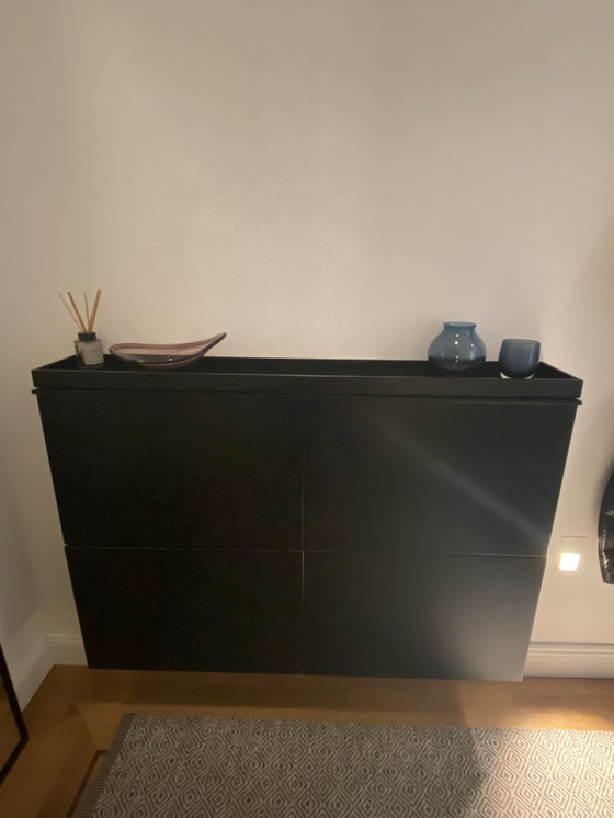 Image 1 of Schönbuch Wall-mounted black shoe cabinet