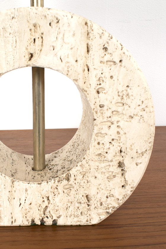 Image 1 of Travertine table lamp