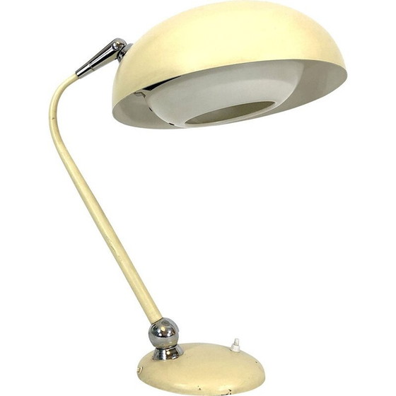 Image 1 of Vintage articulated desk lamp in lacquer and chrome by Stilnovo, 1950