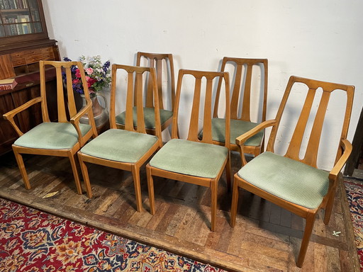 6x Parker Knoll Dining Chairs