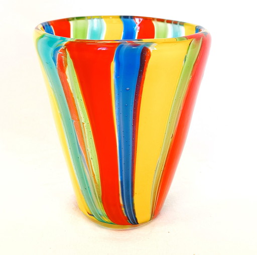 Grand vase en verre vintage