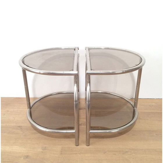 Image 1 of Coppia di estremità arrotondate per divano vintage, 1970