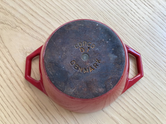 Image 1 of Small Red Copco Casserole With Lid