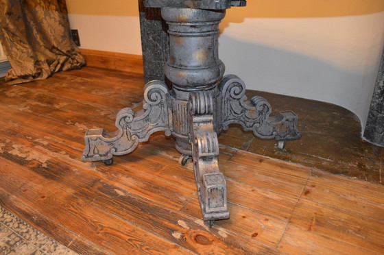 Image 1 of Gray Table, Antique Grey Patina