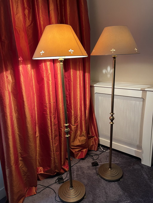 2x Vintage Floor Lamps