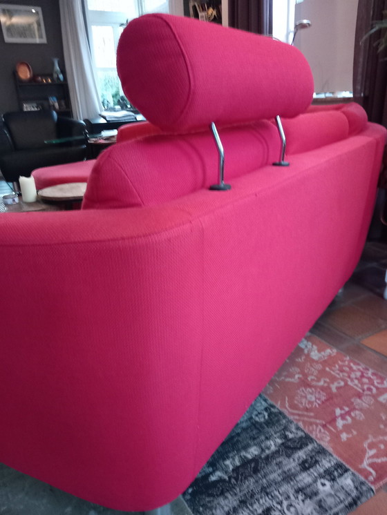 Image 1 of FM Munzer Red Corner Sofa