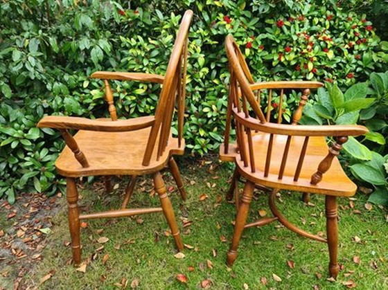 Image 1 of 2x Windsor Armchairs