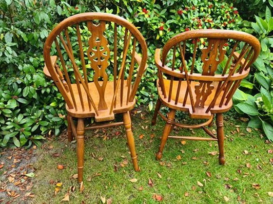 Image 1 of 2x Windsor Armchairs