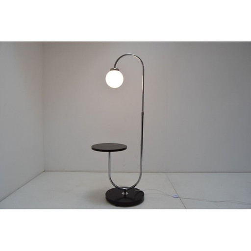 Vintage Art Deco floor lamp by Jindrich Halabala, Czechoslovakia 1930