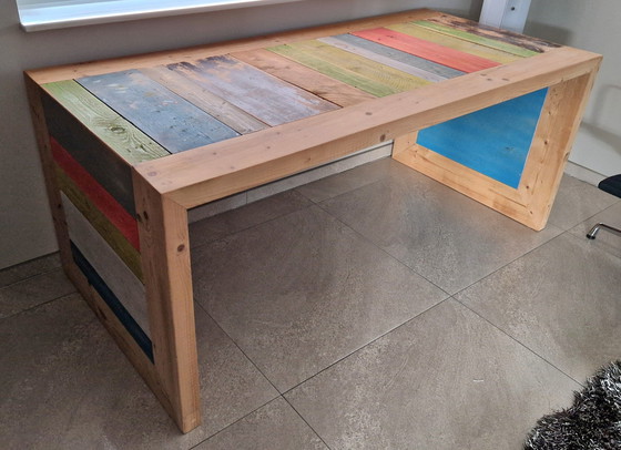 Image 1 of Beautiful Design Desk/Table From Scrapwood