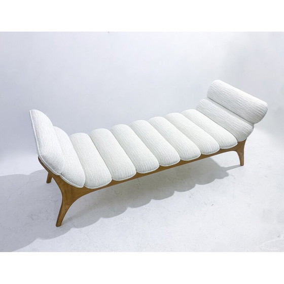 Image 1 of Vintage daybed in wood and fabric, Italy