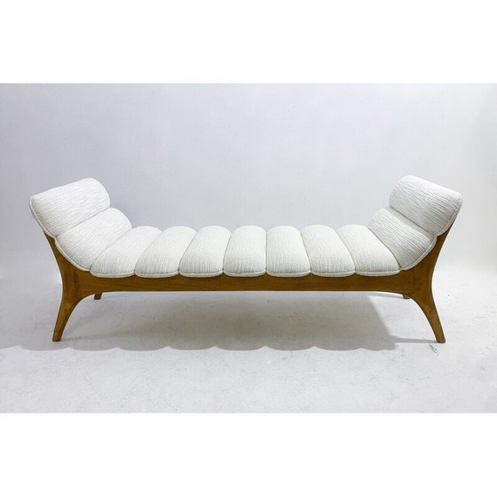 Image 1 of Vintage daybed in wood and fabric, Italy
