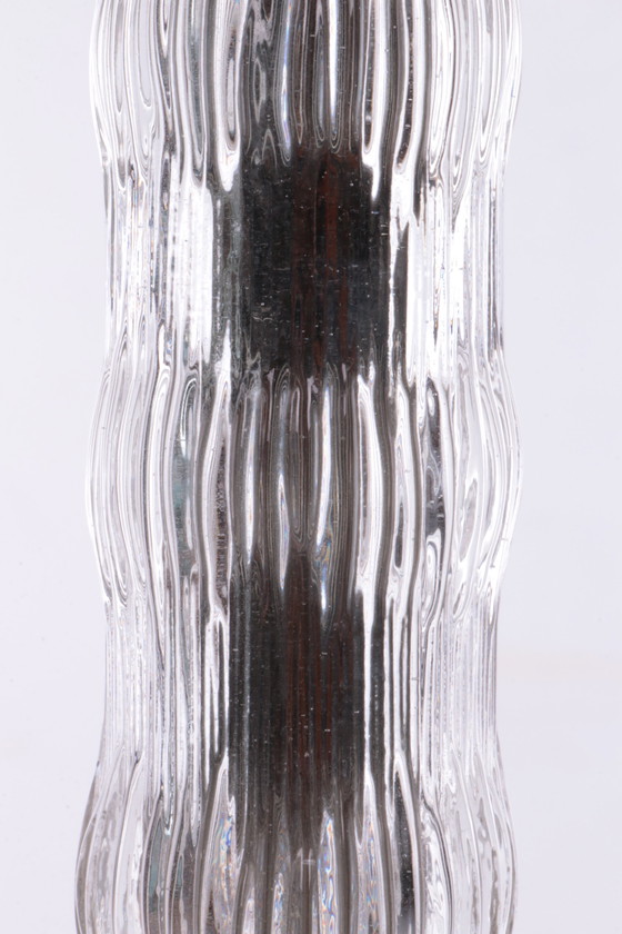 Image 1 of Lampadaire avec tubes en verre et détails en laiton,1960s