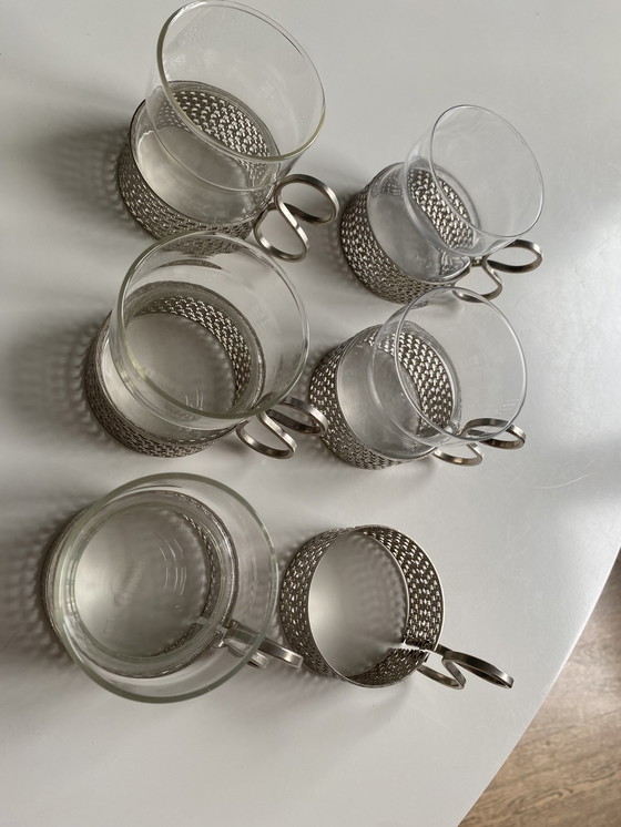 Image 1 of 6x Iitalla Tsaikka tea glasses