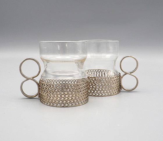 Image 1 of 6x Iitalla Tsaikka tea glasses