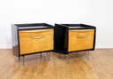 Coppia di comodini vintage 1970
