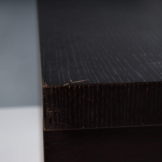 Image 1 of Mobile contenitore vintage in rovere scuro e rosso di Maxalto per B&amp;B Italia, anni 2003