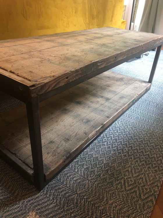 Image 1 of Coffee table with hardwood top