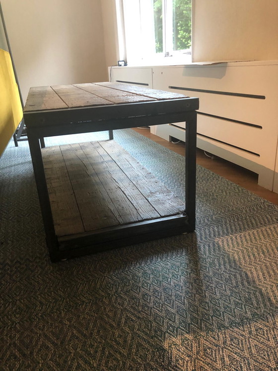 Image 1 of Coffee table with hardwood top