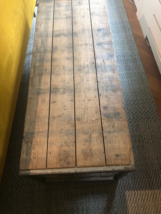 Image 1 of Coffee table with hardwood top