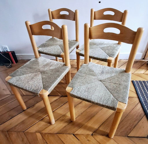 Four Wicker Chairs, 1960s