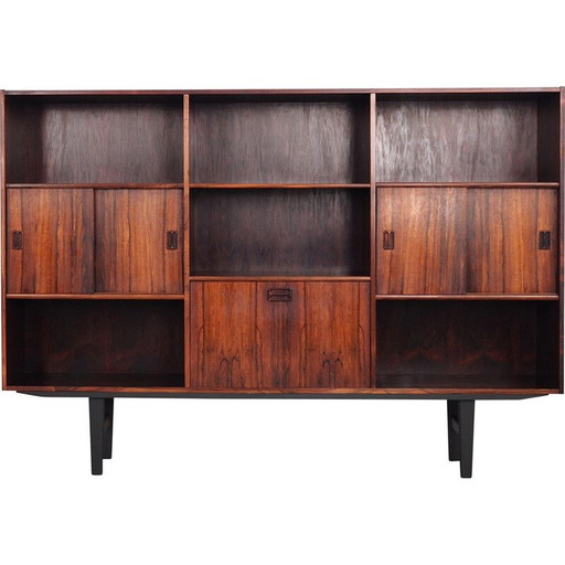 Rosewood bookcase, Danish design, 1970s, designer: Erik Jensen, production: Westergaards Møbelfabrik