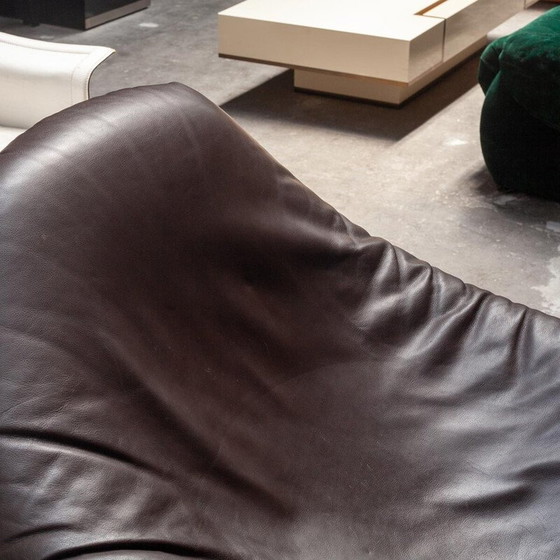 Image 1 of Vintage Rodica armchair in chocolate brown fiberglass by Mario Brunu for Comfort, Italy 1968