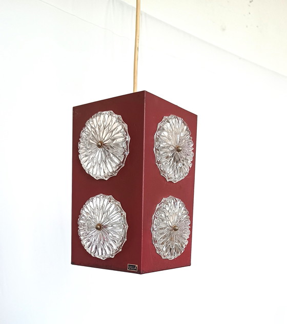 Image 1 of lampada a sospensione vintage Ulla con 8 riflettori in vetro 