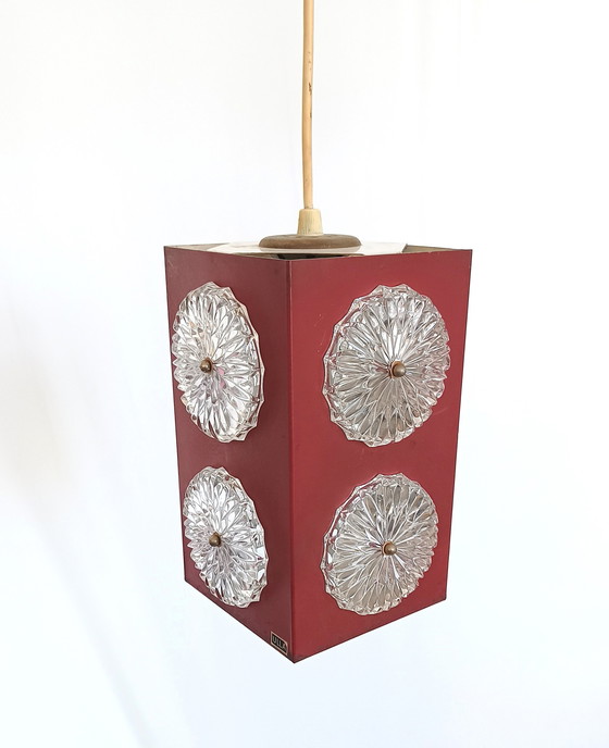 Image 1 of Lampe suspendue vintage Ulla avec 8 réflecteurs en verre