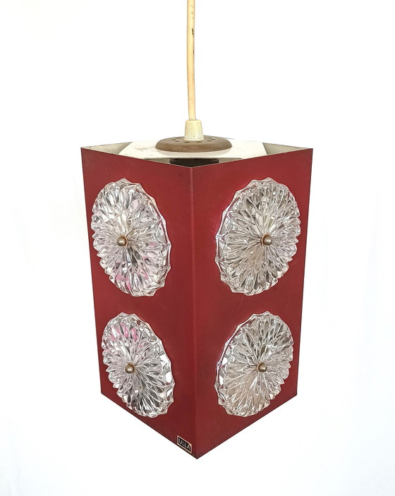 Image 1 of Lampe suspendue vintage Ulla avec 8 réflecteurs en verre