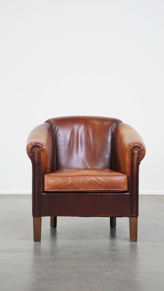 Image 1 of Sheep leather club chair